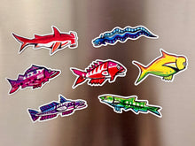 Load image into Gallery viewer, Pollock Rainbow Fish Magnet Set (of 7) - Release #6