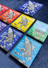 Load image into Gallery viewer, Walking Fish Magnet Combo Set (8 Rainbow + 1 Large Blue)