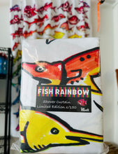 Load image into Gallery viewer, Pollock Rainbow Fish Shower Curtain
